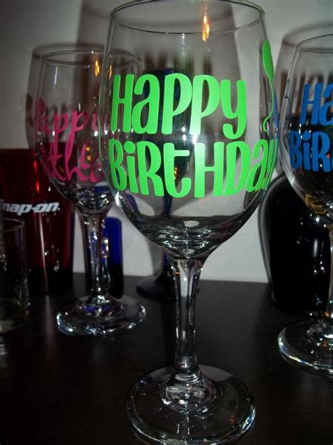 Happy Birthday Wine Glasses Happy Birthday Wine Glasses Birthday Wine Glasses Birthday Wine