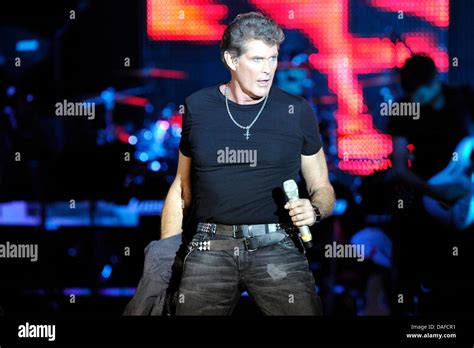 Us Singer And Actor David Hasselhoff Performs On Stages During His The