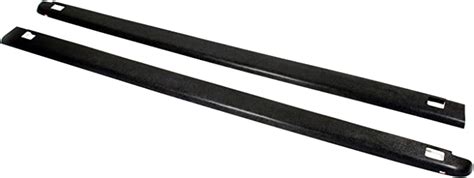 Wade 72 41451 Truck Bed Rail Caps Black Smooth Finish With Stake Holes