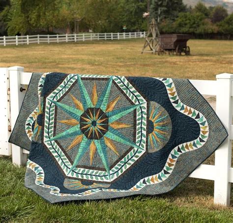 Rjr Orion Quilt Kit Mariners Compass Quilt Picnic Blanket Outdoor