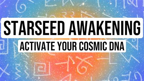 Activate Your Starseed Dna🌟 Powerful Affirmations For Awakening Youtube