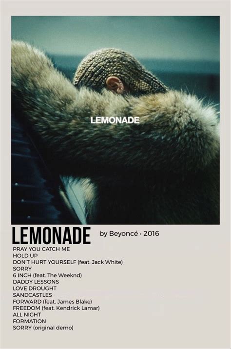 Beyoncé In 2021 Beyonce Lemonade Album Cover Music Poster Design