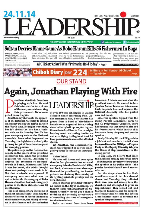 Leadership News By Leadership Newspaper Issuu