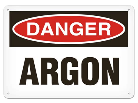 Incom Danger Argon Safety Sign