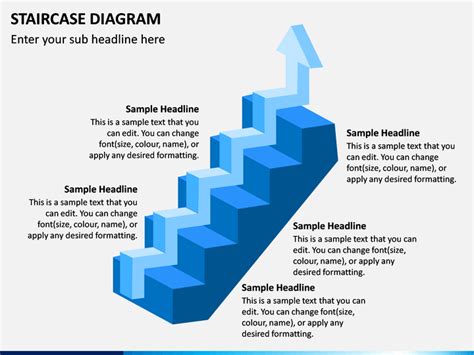 Staircase Diagram Powerpoint Template