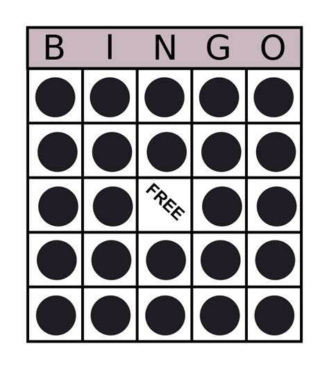 Bingo Card Openclipart