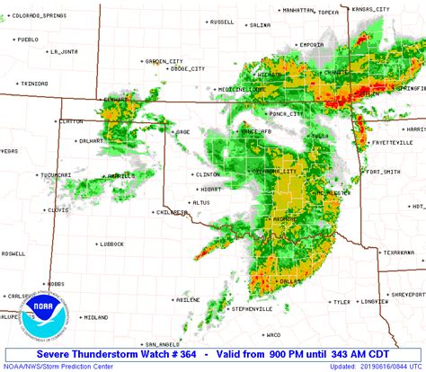 Watches, warnings and advisories from the national weather service Storm Prediction Center PDS Severe Thunderstorm Watch 364