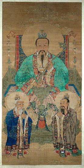 Three Pure Ones Chinese Art Chinese Drawings Culture Art