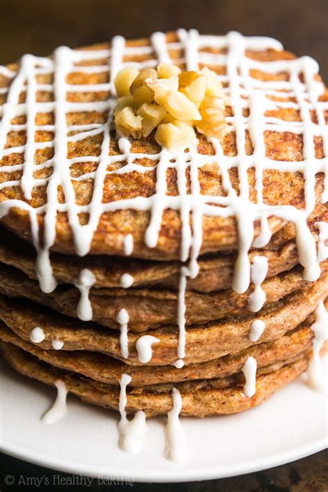 Carrot Cake Pancakes Amys Healthy Baking
