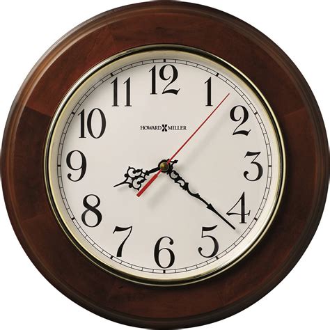 Howard Miller Brentwood Quartz Wall Clock Windsor Cherry 620 168