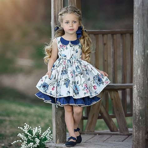 0 5t Toddler Baby Girl Flower Princess Dress Elegant Lace Floral Party