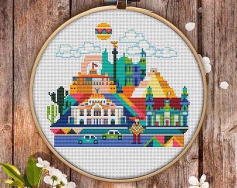 Mexico Cross Stitch Pattern For Instant Download 158 Easy Cross