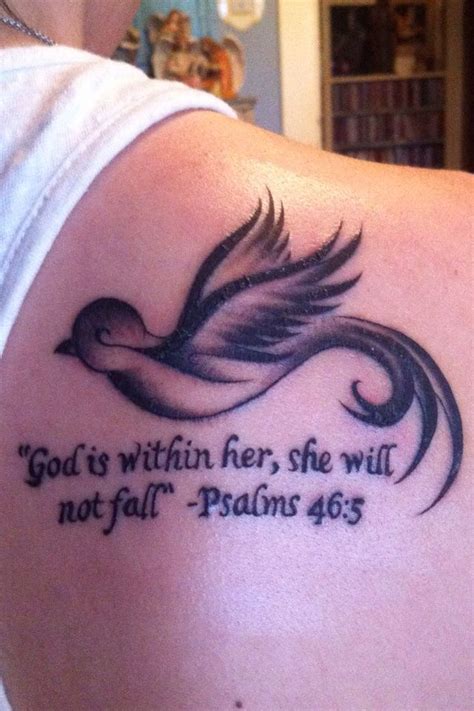 God Is Within Her She Will Not Fall Psalms 465 Love This Tattoo