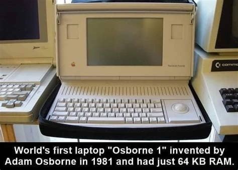 Worlds First Laptop Osborne 1 Invented By Adam Osborne In 1981 And