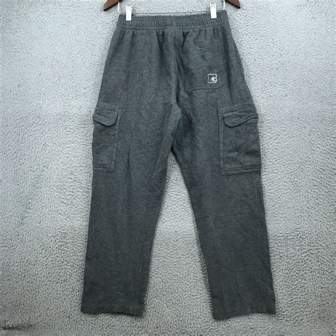 Vintage And1 Cargo Sweatpants Adult Medium Solid Gray Straight Leg