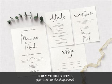 Simple Minimalist Wedding Program Template Printable Wedding Etsy Uk