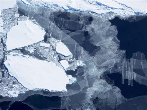 New Sea Ice With Finger Rafting Next To Older Sea Ice Floes Nasa