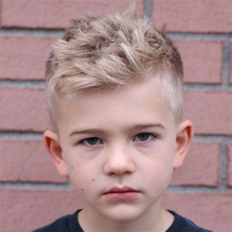 Textured Messy Hair Short Tapered Sides Best Little Boy Haircuts