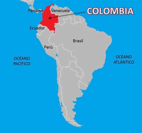 Mapa del gran país de sudamerica provincial. Límites de Colombia | Saber Es Práctico | Mapa de colombia ...