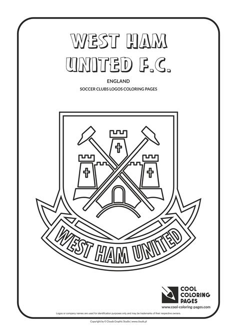 cool coloring pages west ham united fc logo coloring page cool coloring pages