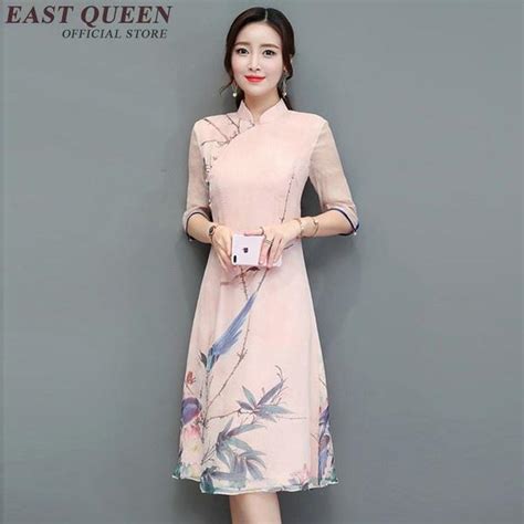 Buy Chinese Cheongsam Oriental Style Dresses Elegant Women Modified