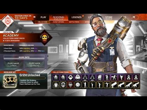 Apex Legends New Academy Event Fuse Heirloom YouTube