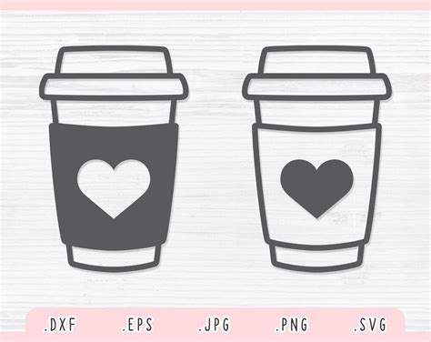Coffee Cup Svg Dxf  Png Eps Coffee Cup Vector Coffee Etsy