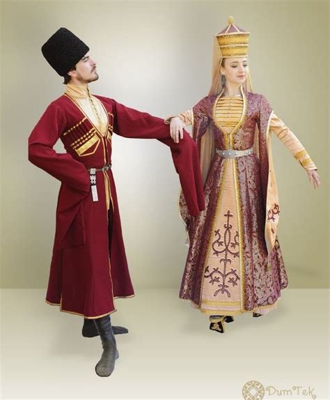 Adyghe People Traditional Costume Circassian Men Women Turkish