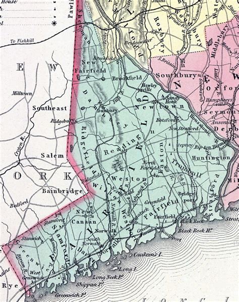 Fairfield County Connecticut 1857 House Divided