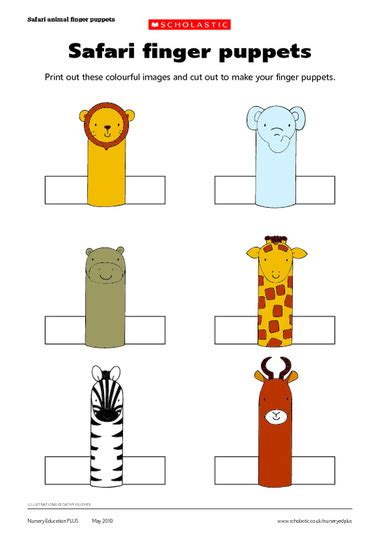 5 Best Images Of Printable Animal Paper Finger Puppet Printable