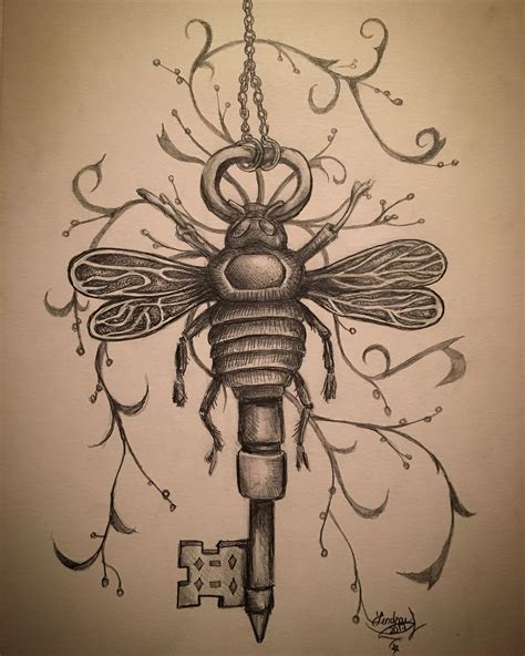 Skeleton Key Tattoo Inspiration Skeleton Key Bee