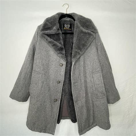 Wool Coat By Aberdeen Vintage Size M 3 Buttons Depop