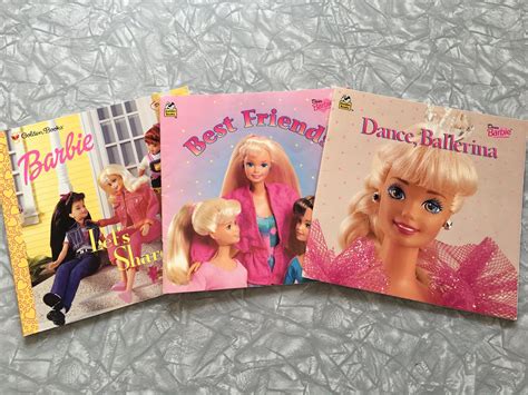 Lot Of 3 1990s Dear Barbie Golden Books Etsy Kids Story Books