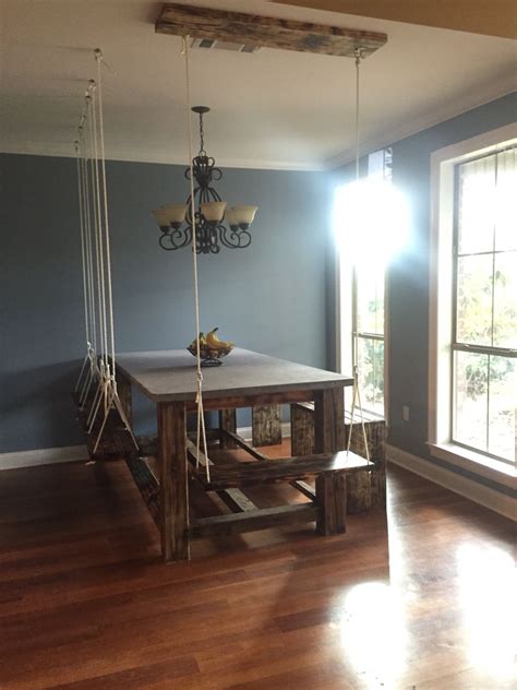 Dining Table With Swing Bench Banch Sdt