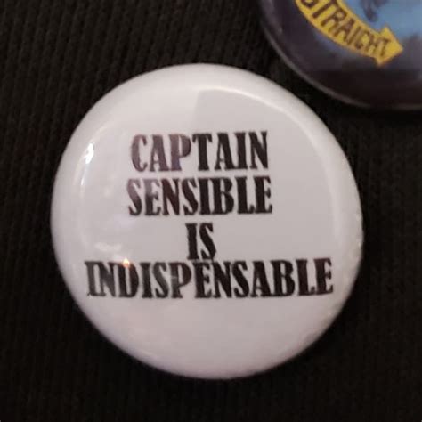 Two Jills Captain Sensible Pin Unique Items Products Etsy Handmade