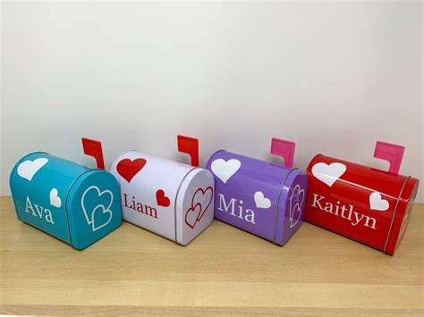 Kids Valentines Day Mailbox Personalized Kids Mailbox Etsy Kids