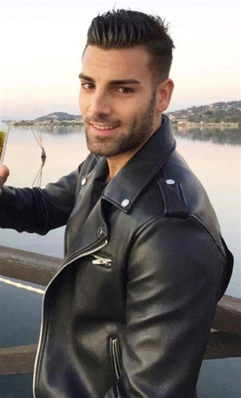 pin by geoffrey pesanka on hairstyles leather jacket men leather jacket men style leather jacket