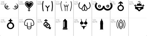 Download Erotic Symbols Font