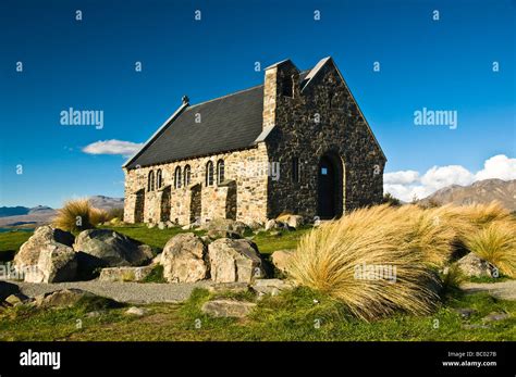 Church Of The Good Shepherd Lake Tekapo South Island New Zealand Stock