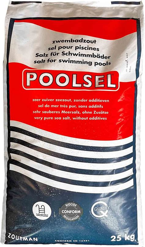 Swimming Pool Salt 25kg Poolsel Sea Salt For Increased Purity