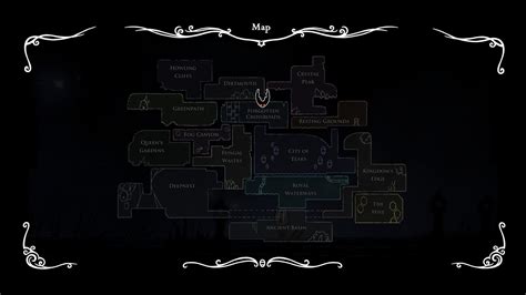 Hollow Knight Kingdoms Edge Map World Map Atlas