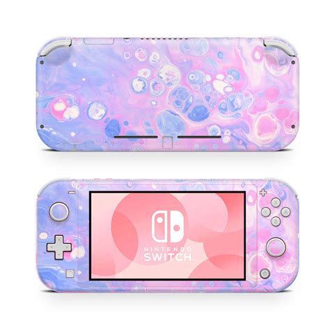 Nintendo Switch Lite Skin Decal For Console Liquid Opal Bulle Abstract Etsy