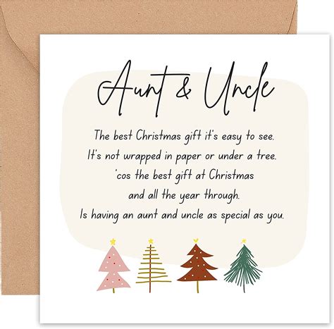 Felbridge Studio Auntie And Uncle Christmas Card Aunt And Uncle