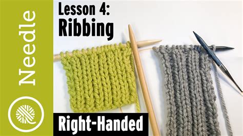 How To Knit Ribbing 1x1 And 2x2 Lesson 4 Youtube