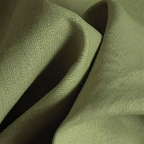 Pale Sage Washed Linen Dressmaking Fabric Material Printed Linen