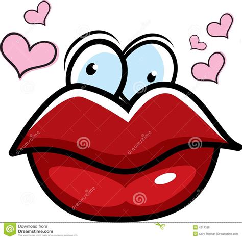 Kissing Lips Stock Vector Illustration Of Lips Pucker 4214326