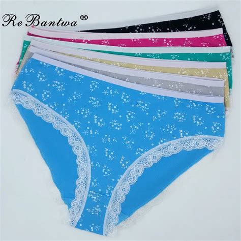 rebantwa 10pcs plus size 2xl 3xl 4xl mother s underwears cotton mom panties women briefs floral