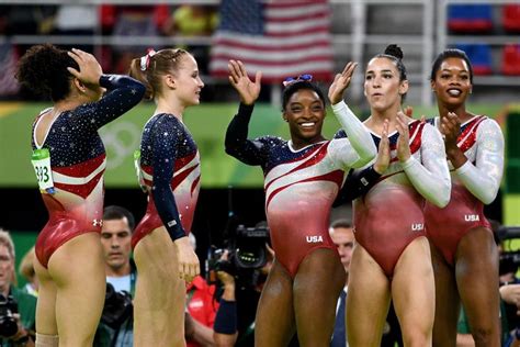 unstoppable u s women s gymnastics team takes gold in rio huffpost