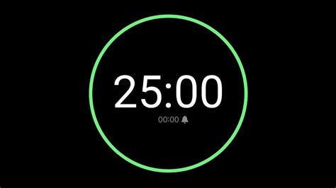 25 Minute Countdown Timer With Alarm Iphone Timer Style Youtube