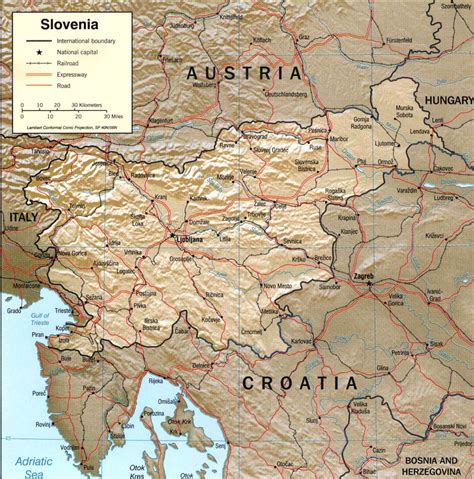 Agrandir la carte de slovénie. Cartes de la Slovénie - Carte-monde.org